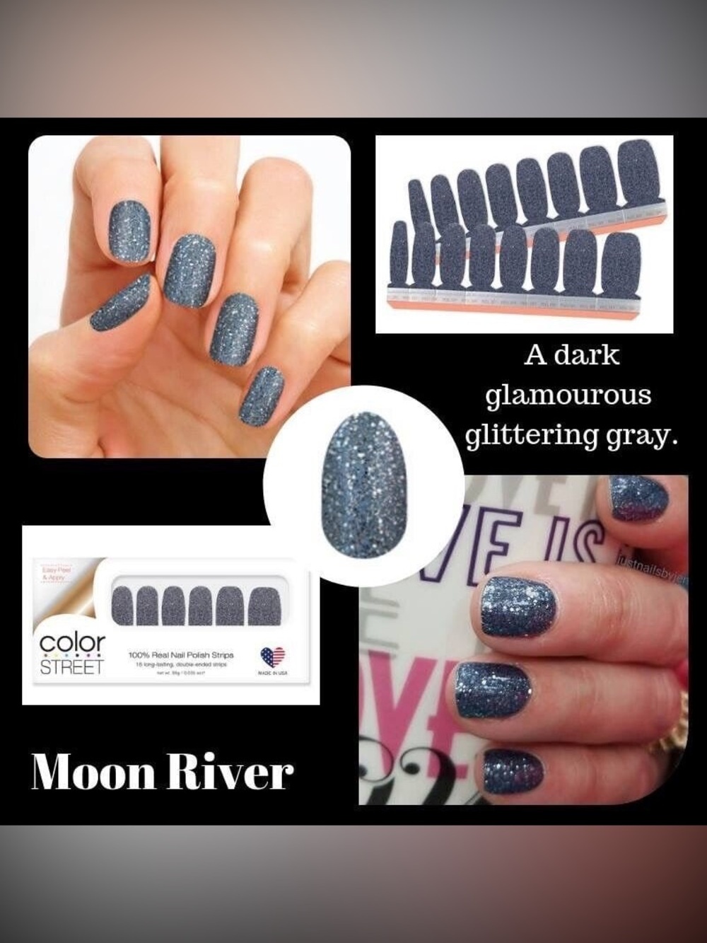 Moon River: Color Street Nail Polish Strips